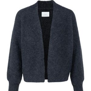 New with tags YAYA Open Knit Cardigan In Antracite Melange